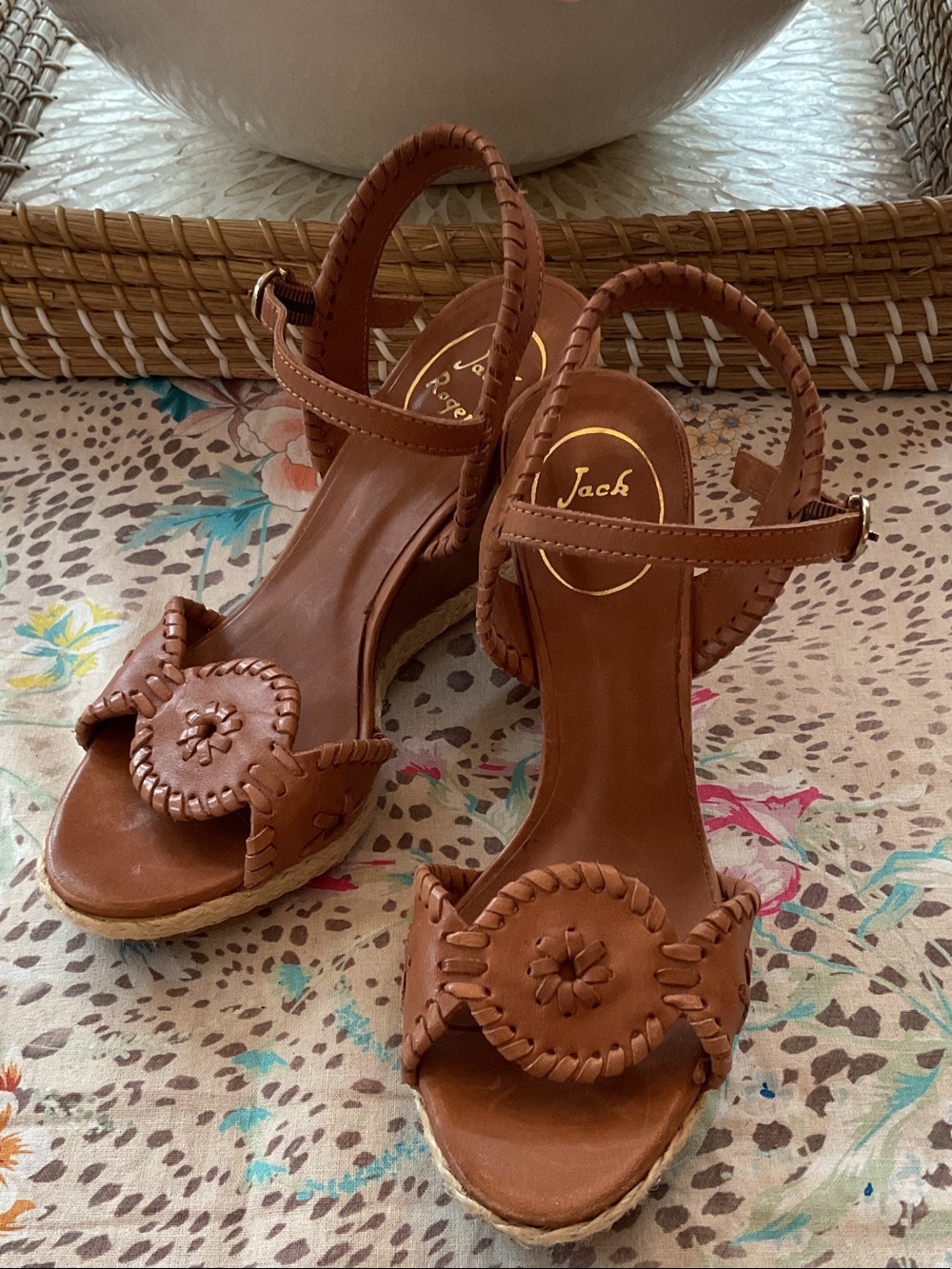 Jack Rogers Clare Rope Wedge Sandals